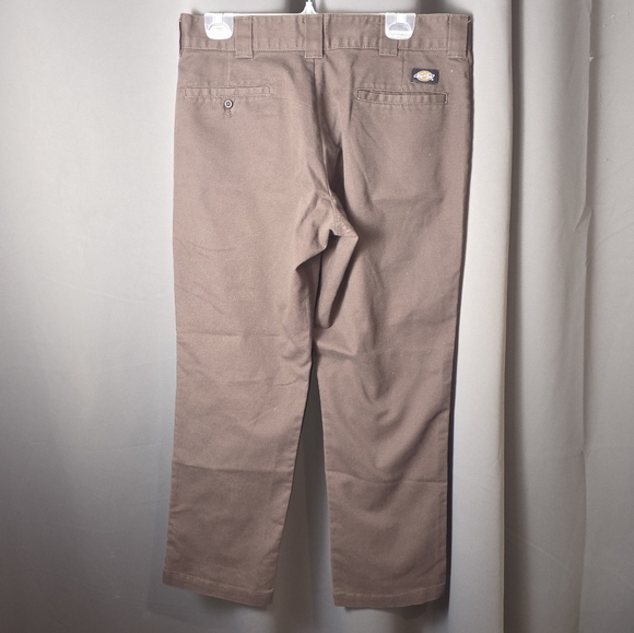 Dickies FLEX Slim Taper Work Pants Men’s 34x30 Brown Durable Stretch Workwear - Picture 1 of 12
